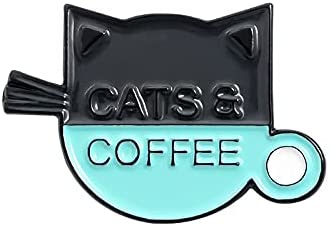 Pin Gatito y Café