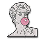 Pin David con chicle